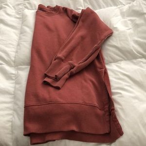 Orange longline Aerie sweater